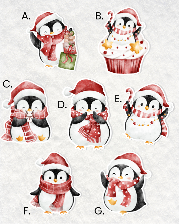 Holiday Penguins Party Props