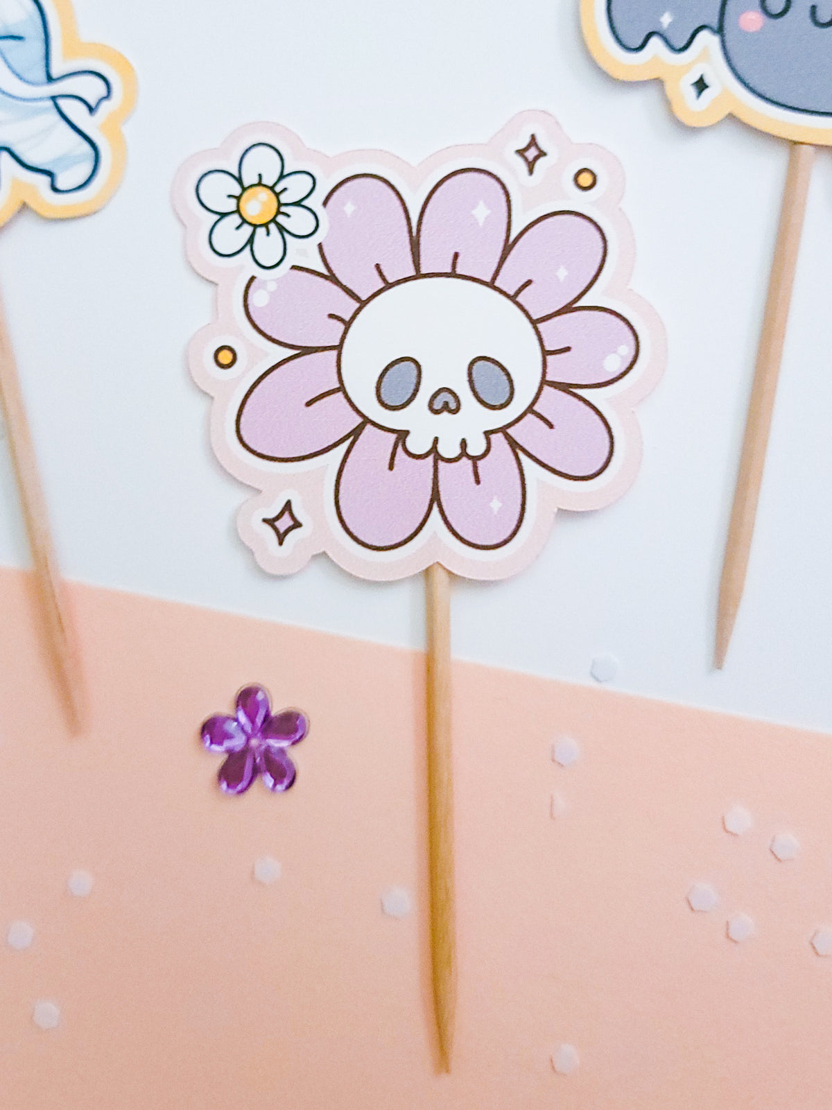 Groovy Halloween Cupcake Toppers