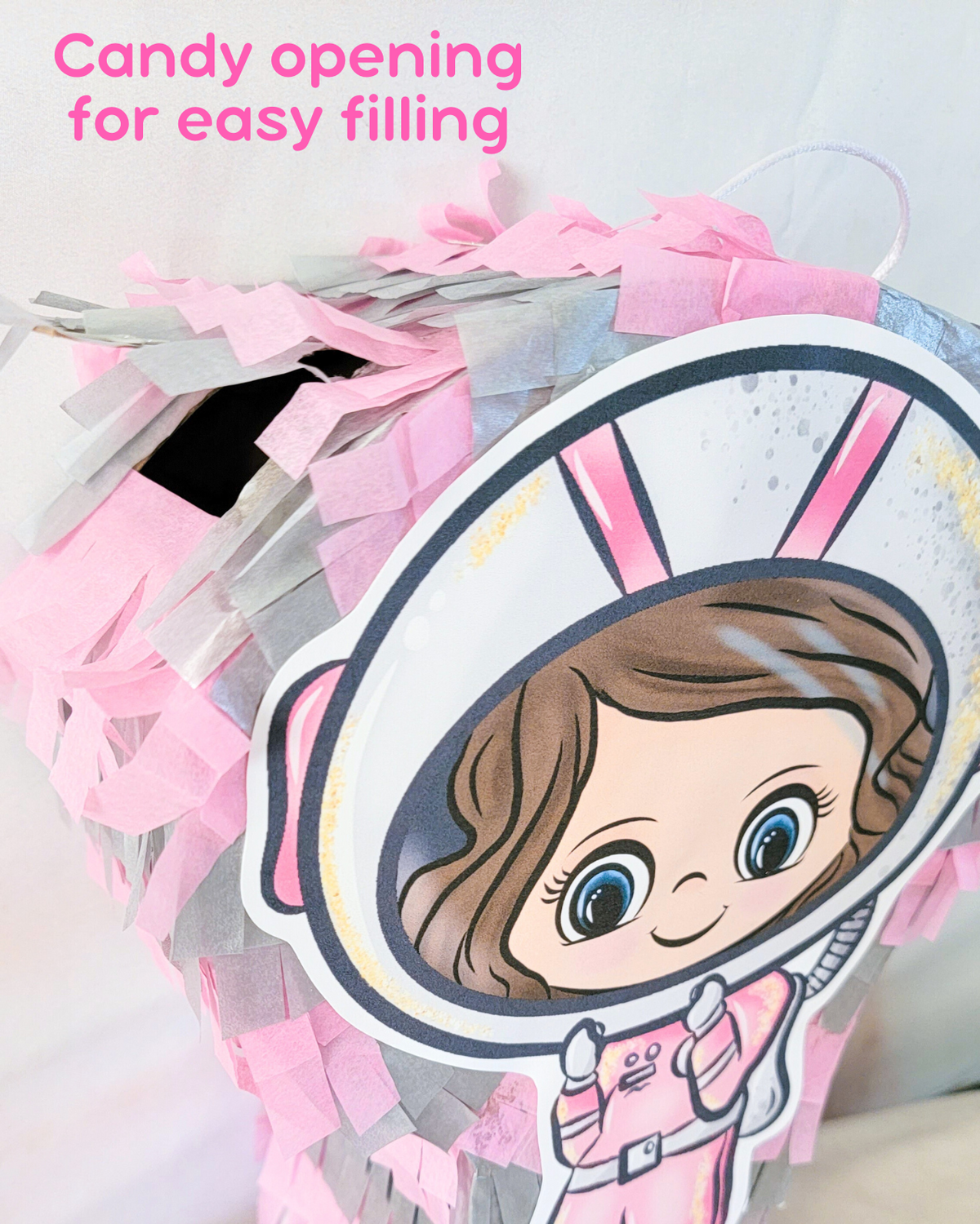 Pink Astronaut Mini Piñata