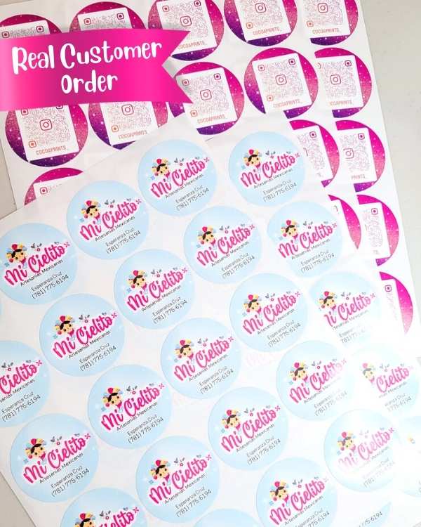2" Custom Round Stickers (24pcs.)