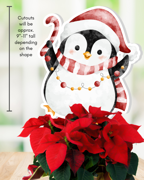 Holiday Penguins Party Props