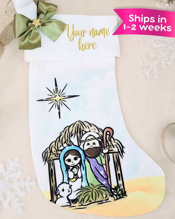 Nativity Scene Stocking