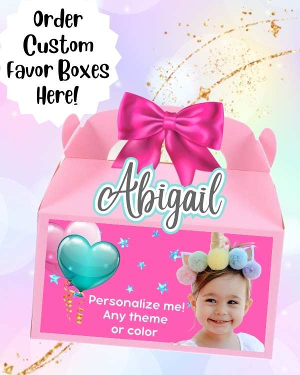 Custom Favor Boxes (12pcs.)