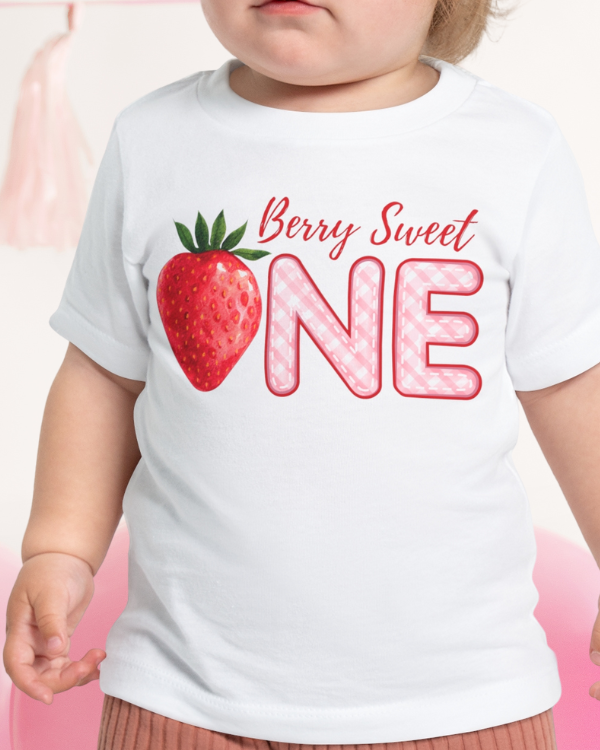 'Berry Sweet One' Baby Birthday Shirt