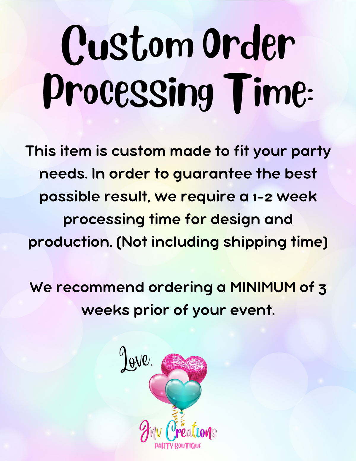 Custom Party Plates (12pcs.)