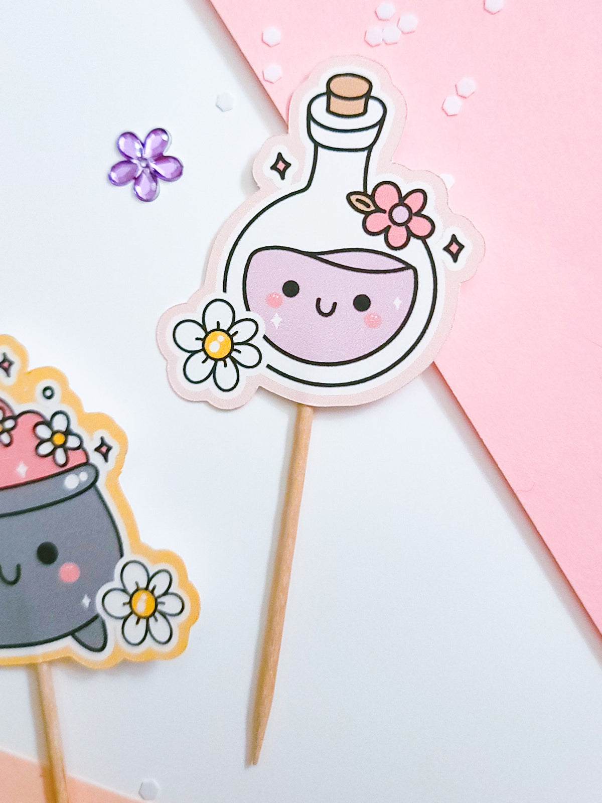 Groovy Witch Cupcake Toppers