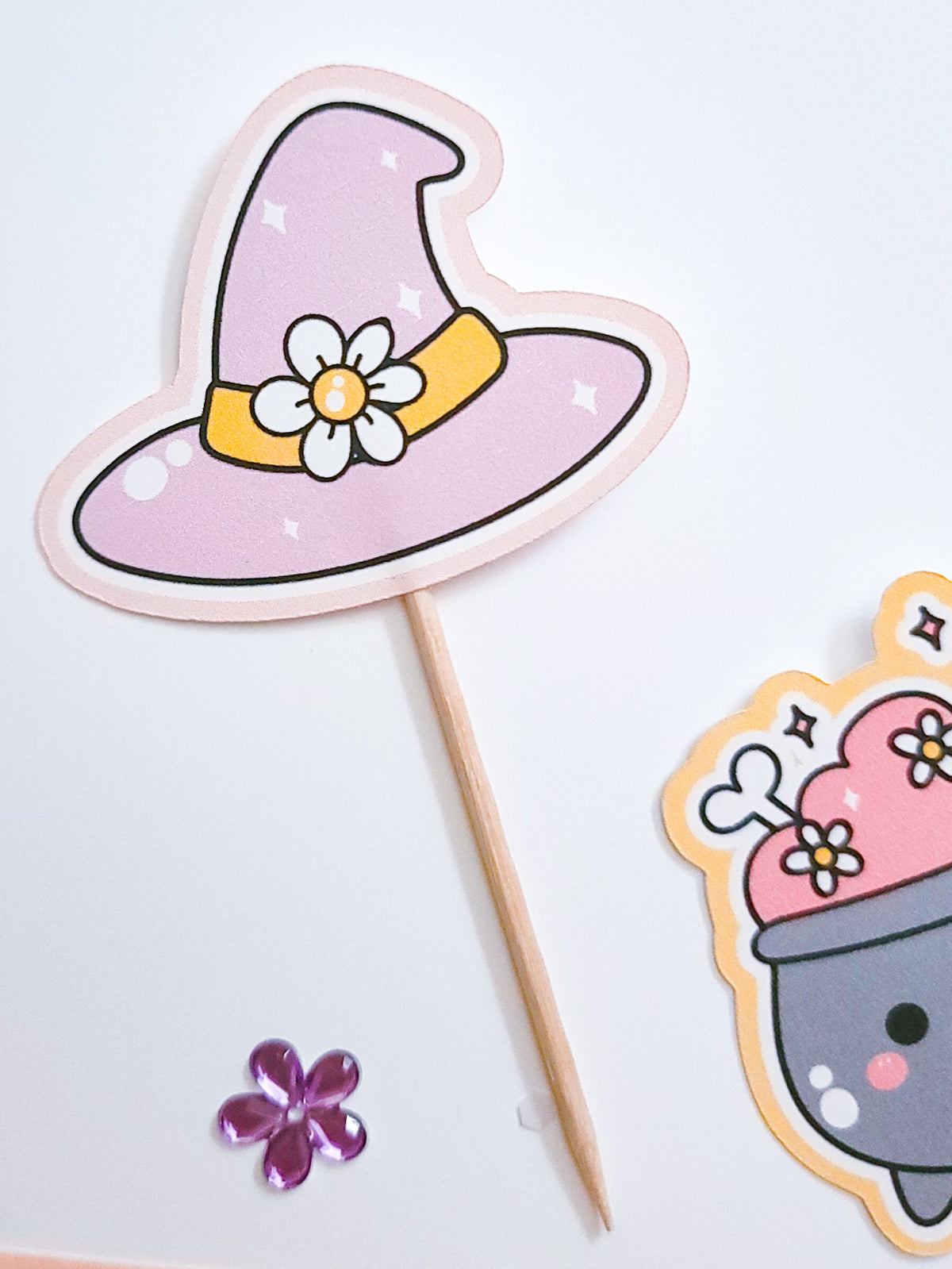 Groovy Witch Cupcake Toppers