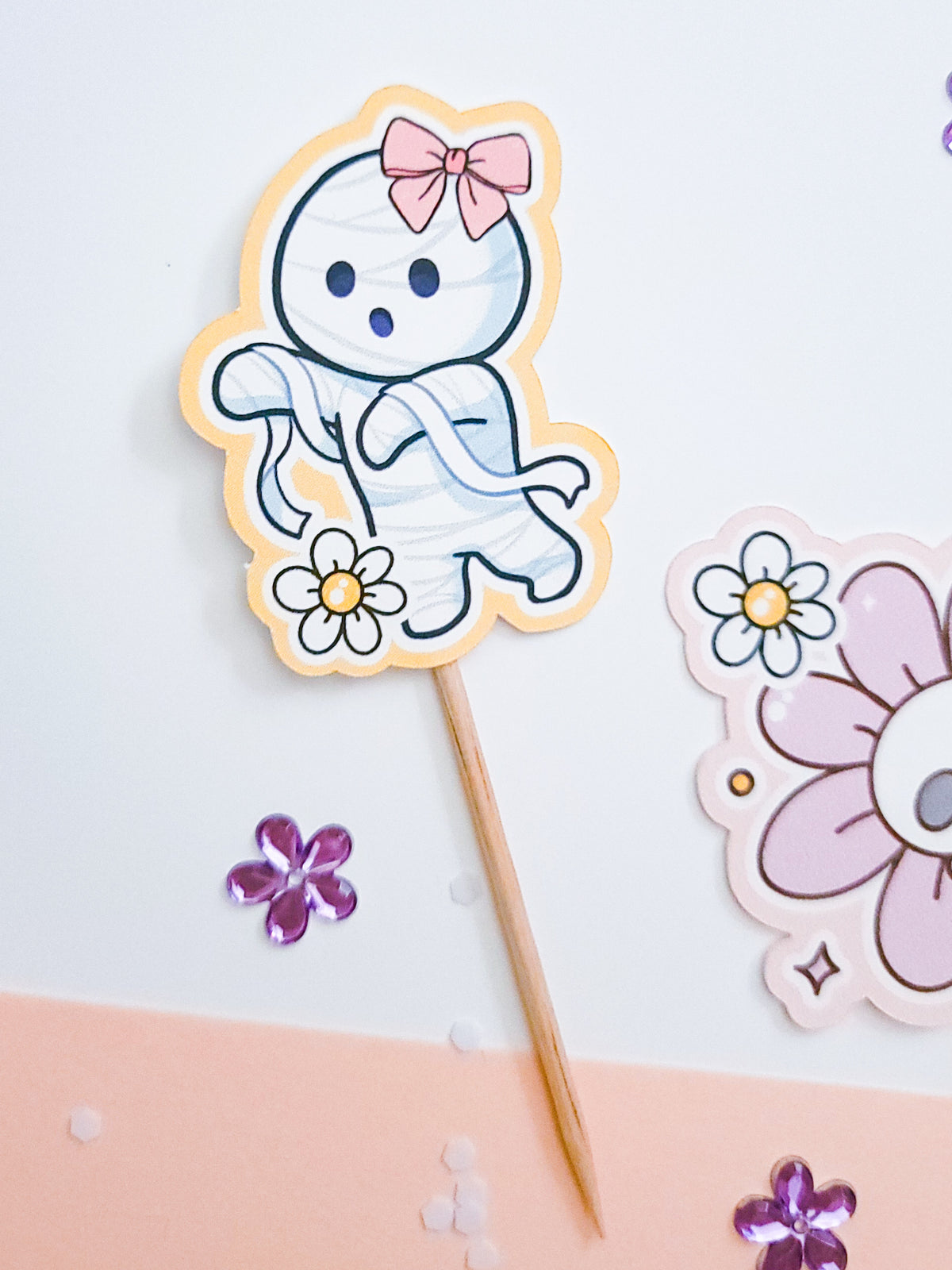 Groovy Halloween Cupcake Toppers