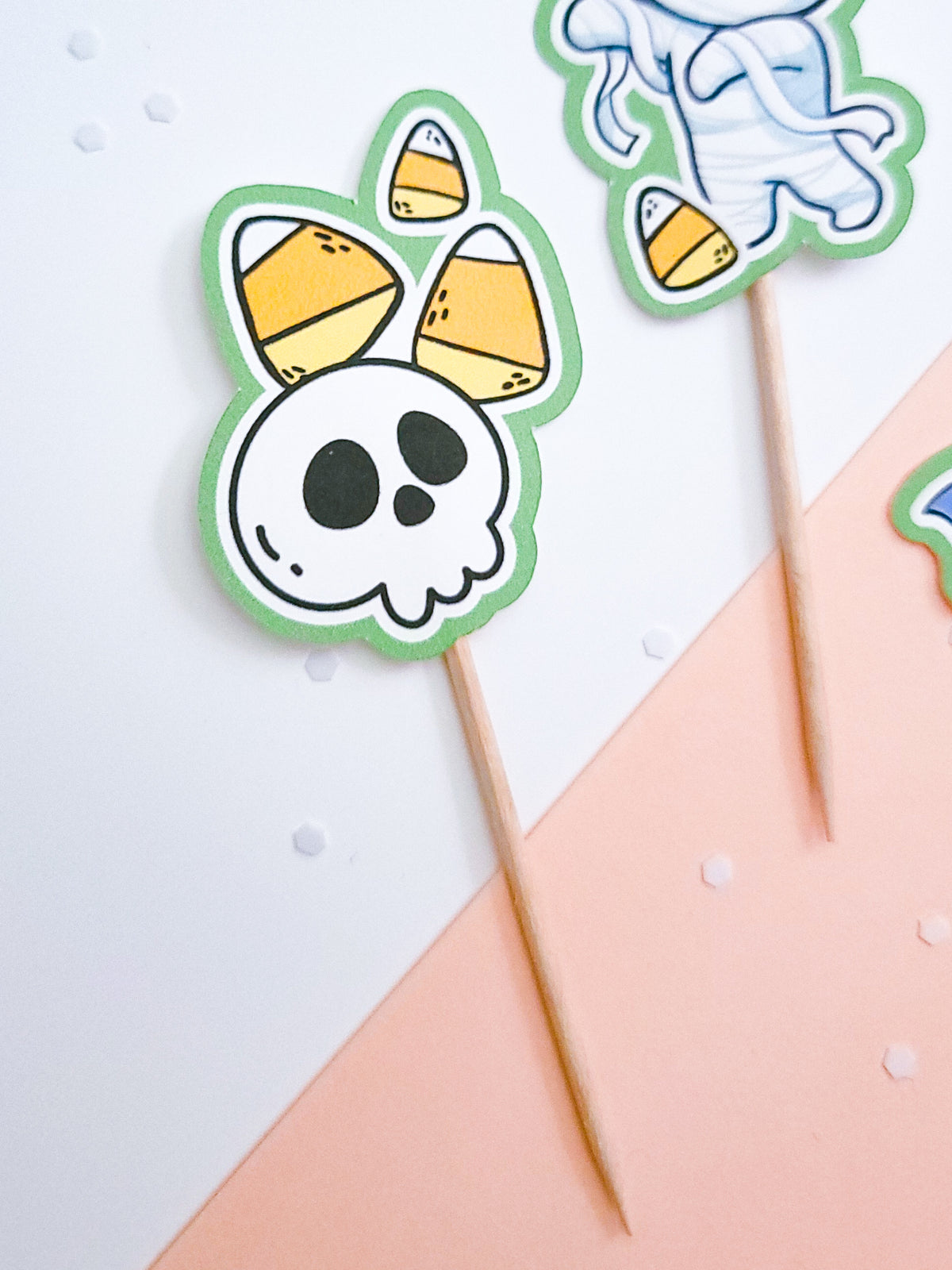 Cute Halloween Cupcake Toppers