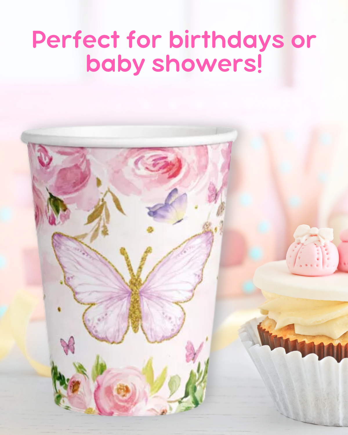 Butterfly Paper Cups