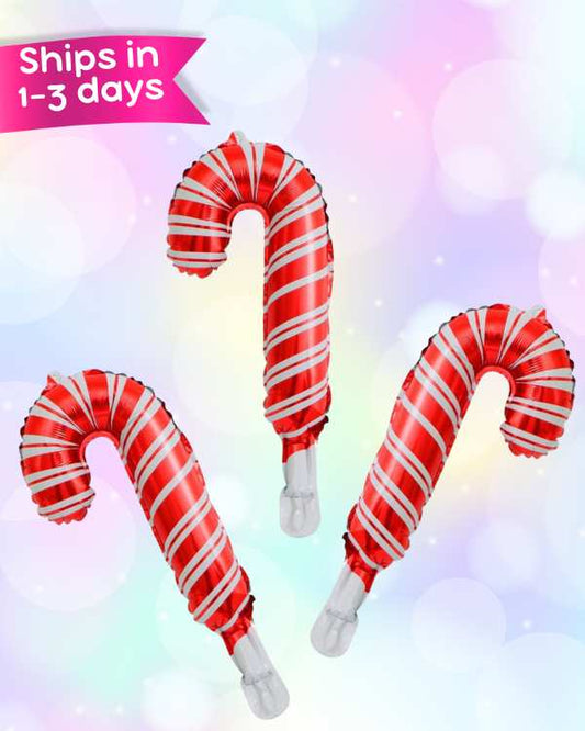 3pcs. Candy Cane Balloon Set 14"