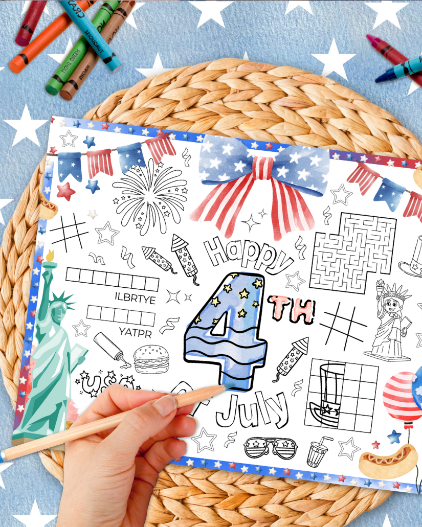 4th of July Activity Page - Digital Download