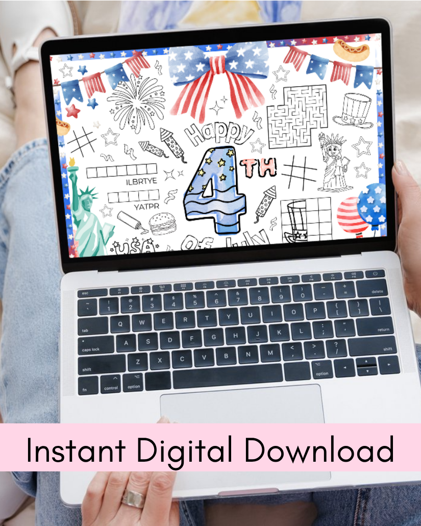 4th of July Activity Page - Digital Download