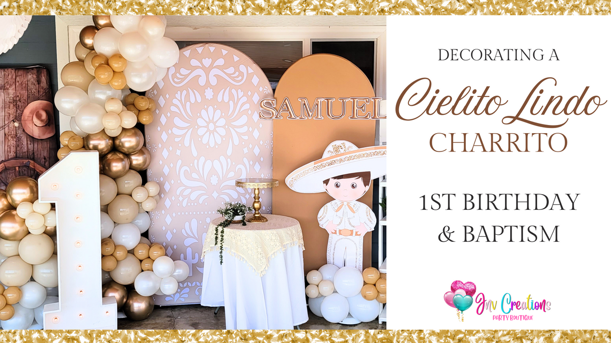 Load video: Charro baptism and birthday party decorations