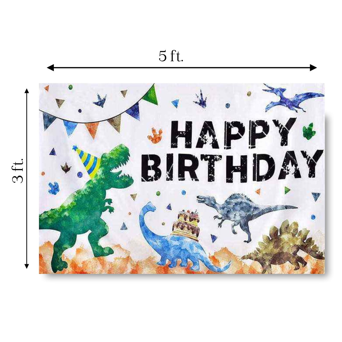 Dinosaur Birthday Backdrop