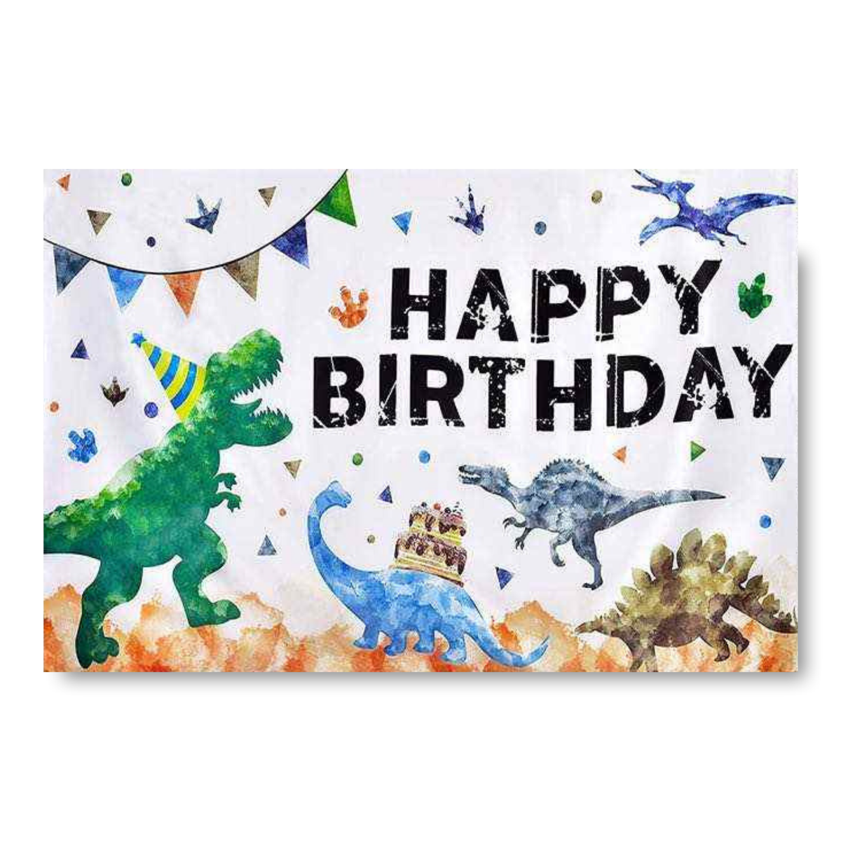 Dinosaur Birthday Backdrop