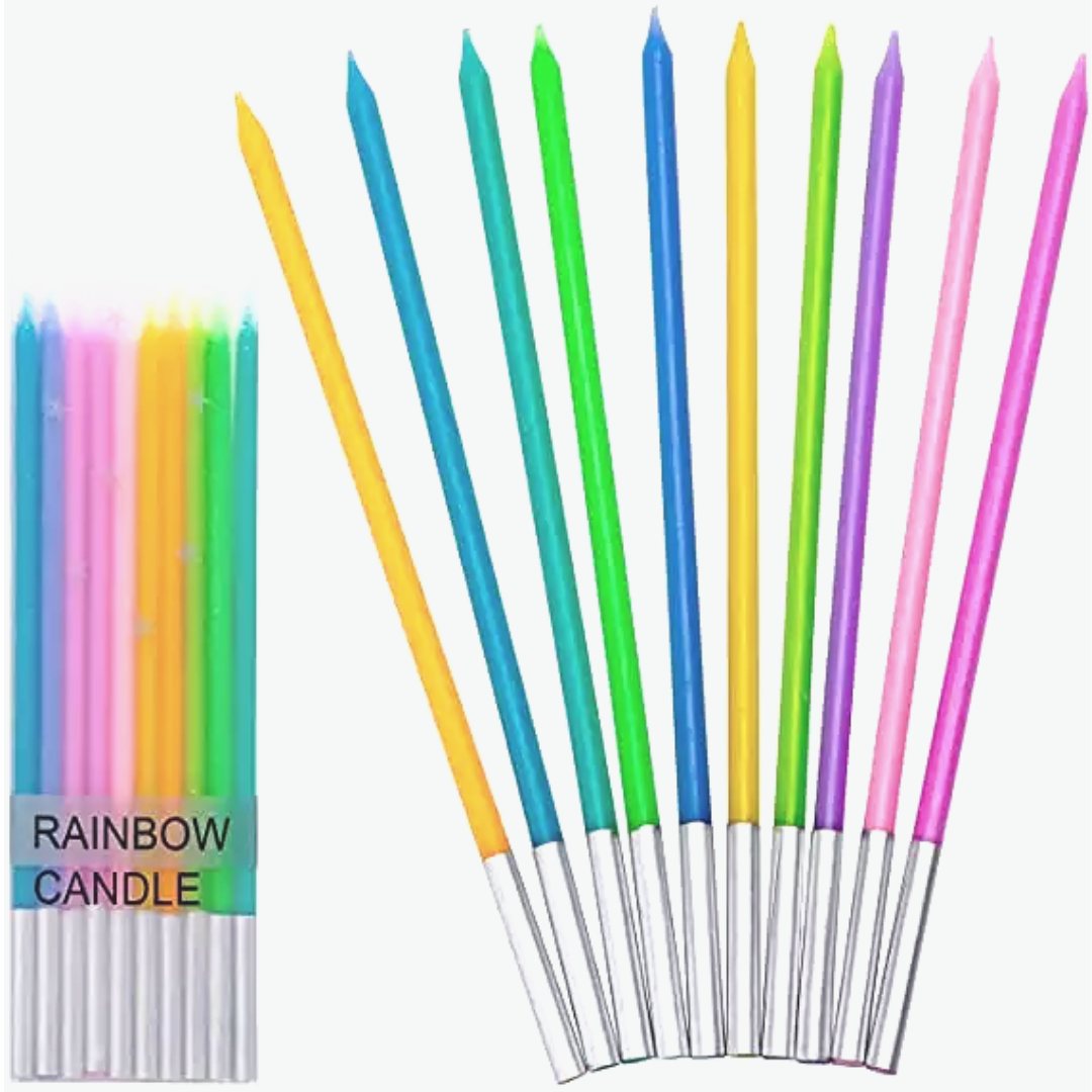 Rainbow Birthday Candles